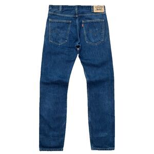 Levis Vintage LVC 606 BIG E Jeans Mens 34x32 Blue Denim Orange Tab